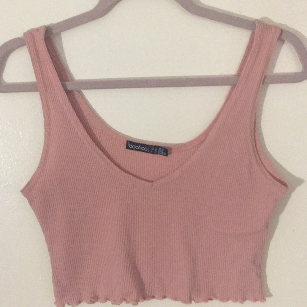 Pink crop top
